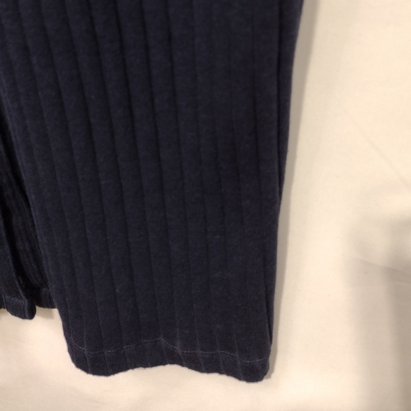 Old Navy Fitted Rib-Knit Midi Button-Front Dress Womens XL Blue Retro Minimalist - Picture 5 of 9